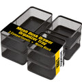 1Intheoffice Mesh Collection Desk Drawer Organizer Tray 3 Compartment - Stackable, Matte Black (2Pack)