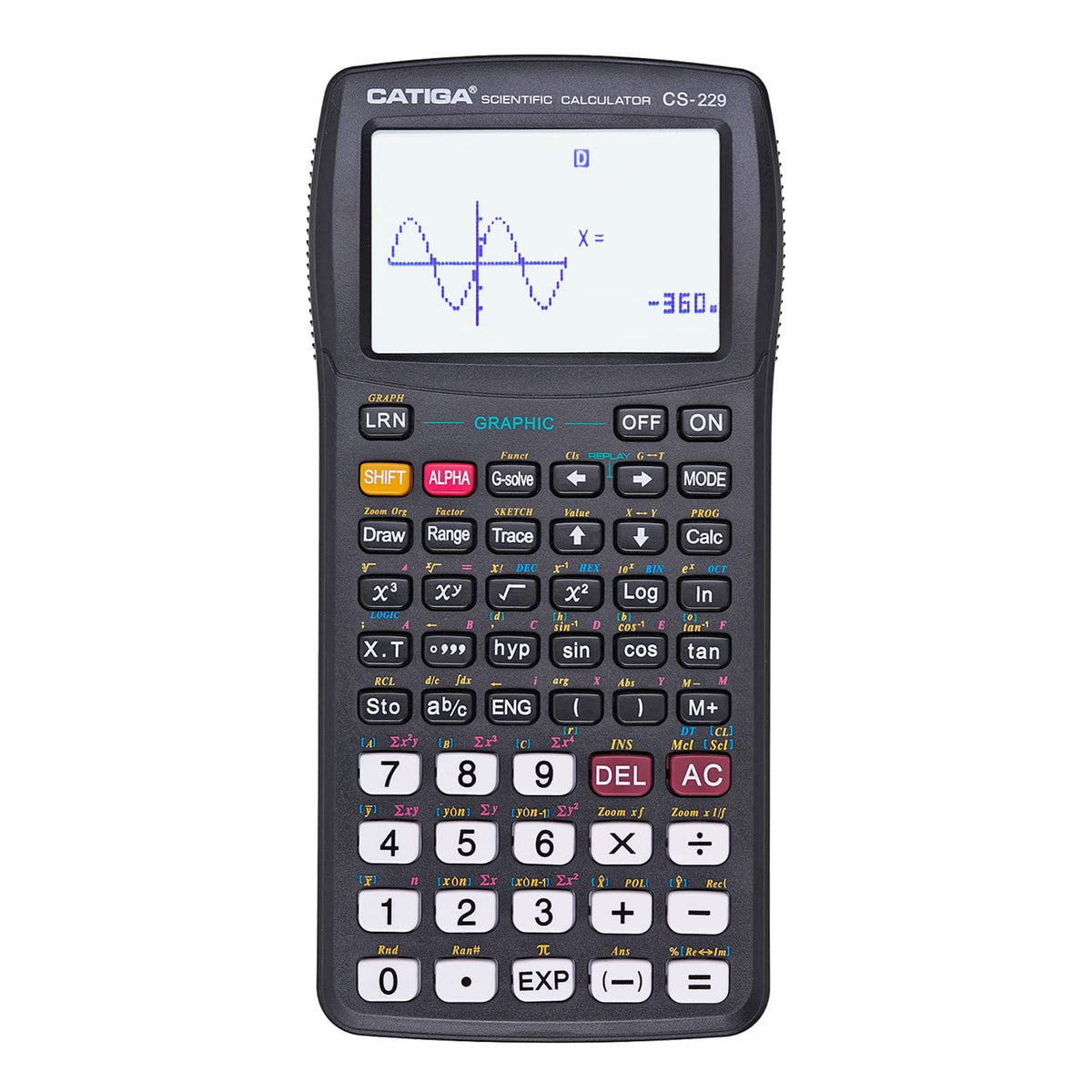 Scientific Calculator with Graphic Functions - Multiple Modes with Intuitive Interface - Perfect for Students of Beginner and Ad