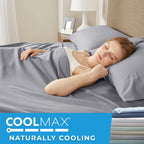 Comfort Spaces Coolmax Moisture Wicking Sheet Set Polyester Blue Full