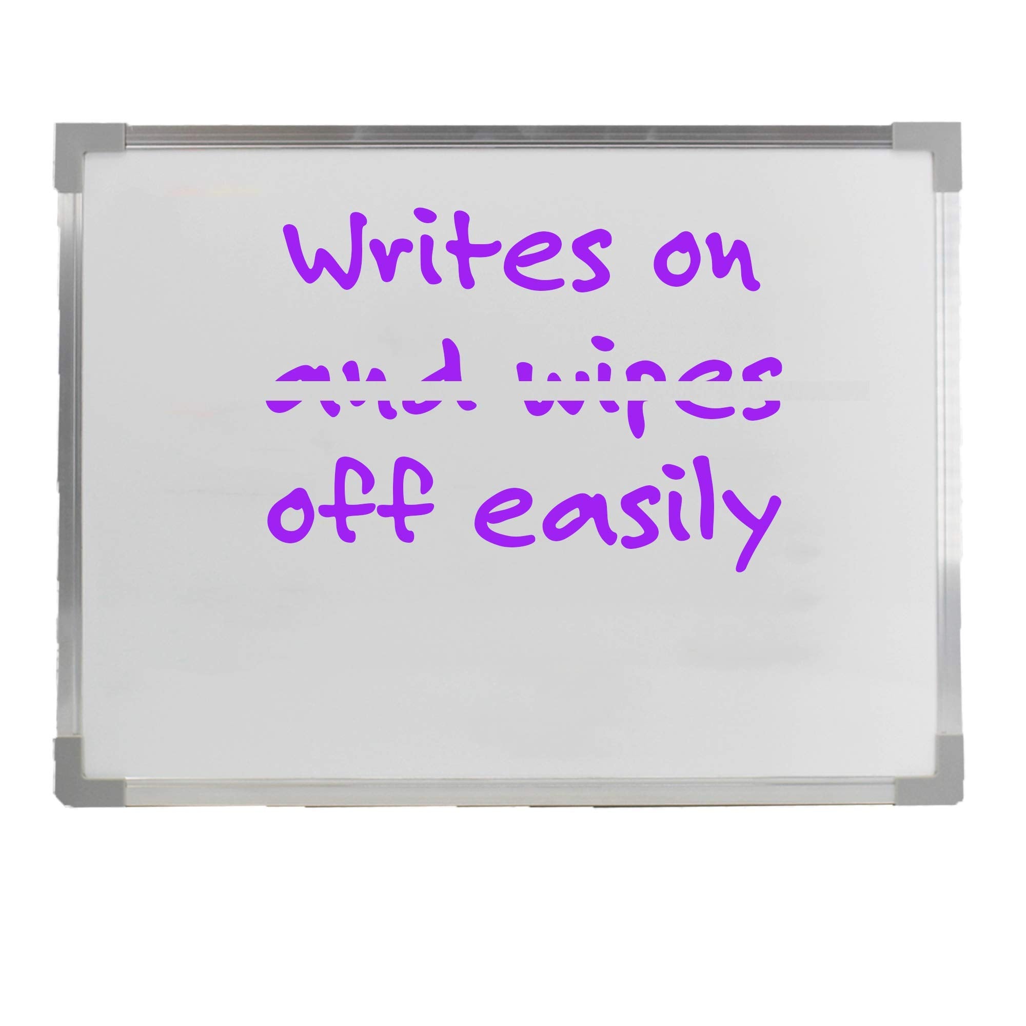 Flipside Products Aluminum Framed White Dry Erase Board, 36 x 48