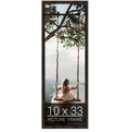wallsthatspeak 10x33 Espresso Brown Picture Frame for Puzzles Posters Photos or Artwork