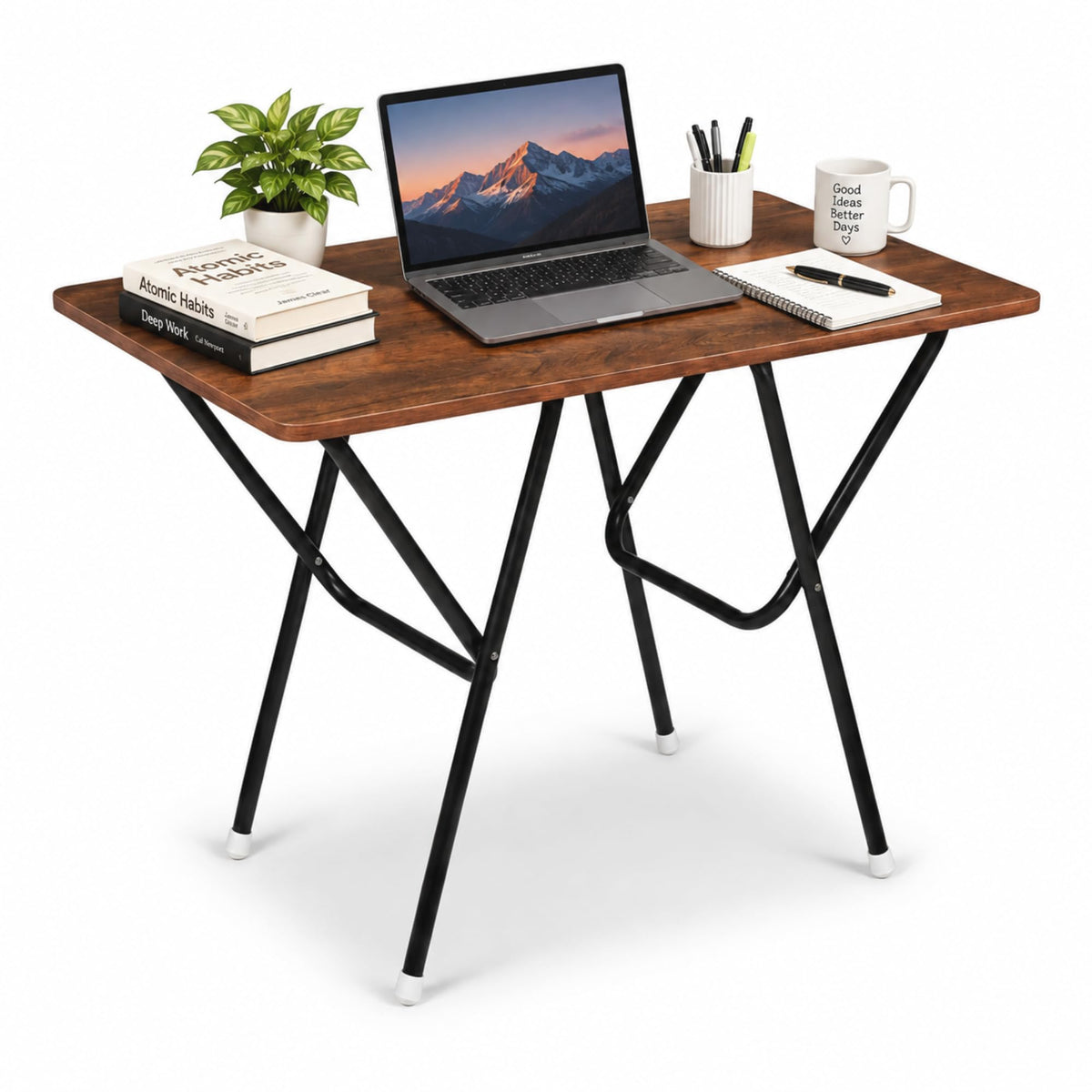 Focus Base Multipurpose Foldable Study Table | Portable Laptop Desk, Computer Table, Office Work Desk, Dining Table For Home & O