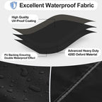 Outdoorlines Outdoor Waterproof Patio 3-Seater Couch Cover - Uv Resistant Patio Sofa Furniture Covers Weatherproof Heavy Duty Glider Covers For Outdoor Furniture, 88Wx32.5Dx33H Inches, Black
