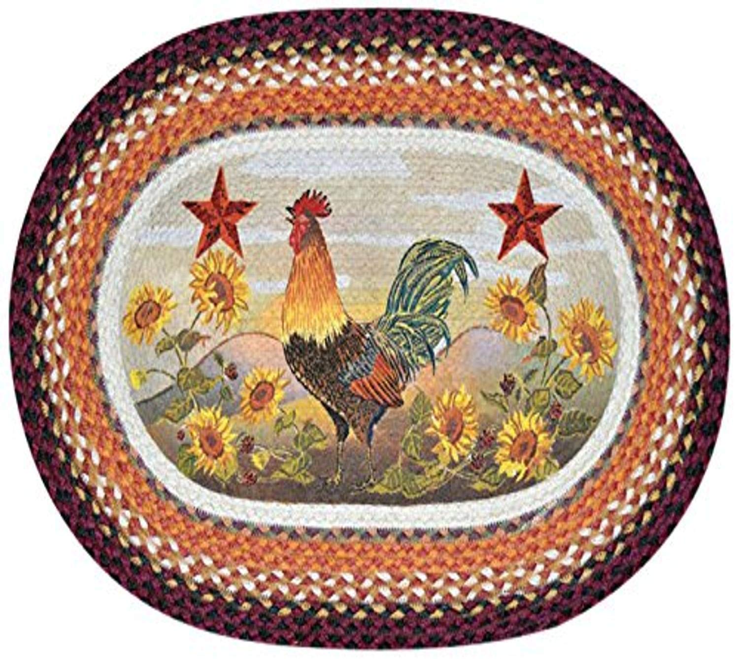 Earth Rugs Rug, 20 by 30, Orange/Brown/Natural