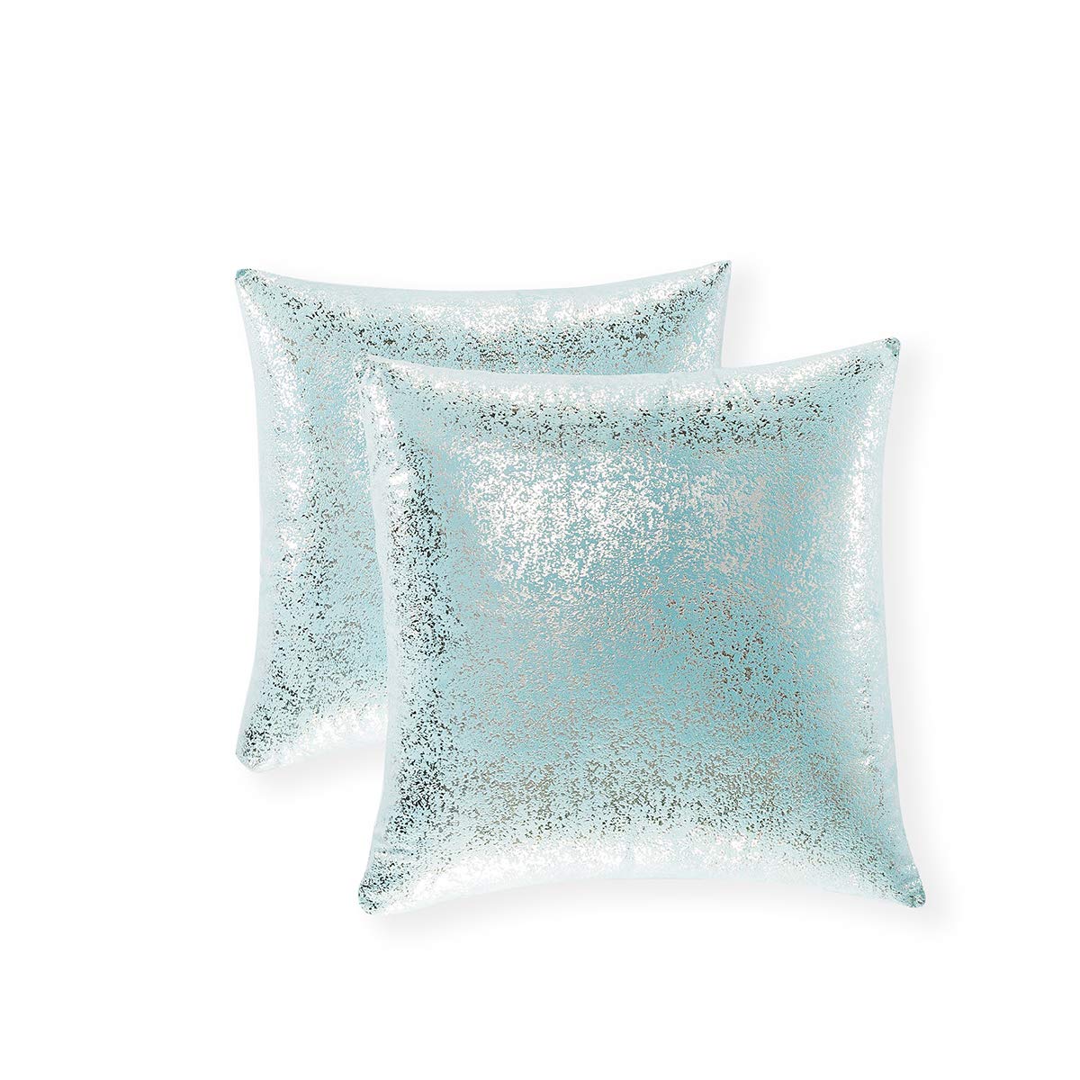 Xinrjojo Pack Of 2, Shiny Cushion, Decorative Pillow Covers, Soft Square Throw Pillow Covers, Solid Cushion Covers, Pillow Cases