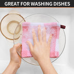 Homaxy 100% Cotton Waffle Weave Check Plaid Dish Cloths, 12 X 12 Inches, Super Soft And Absorbent Dish Towels Quick Drying Dish