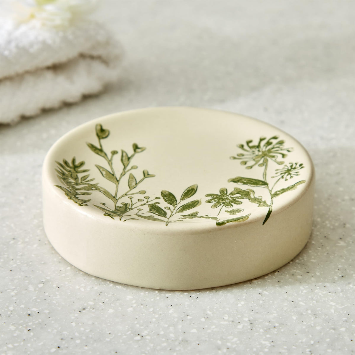 Home Centre Nova Botanica Flora Ceramic Soap Dish