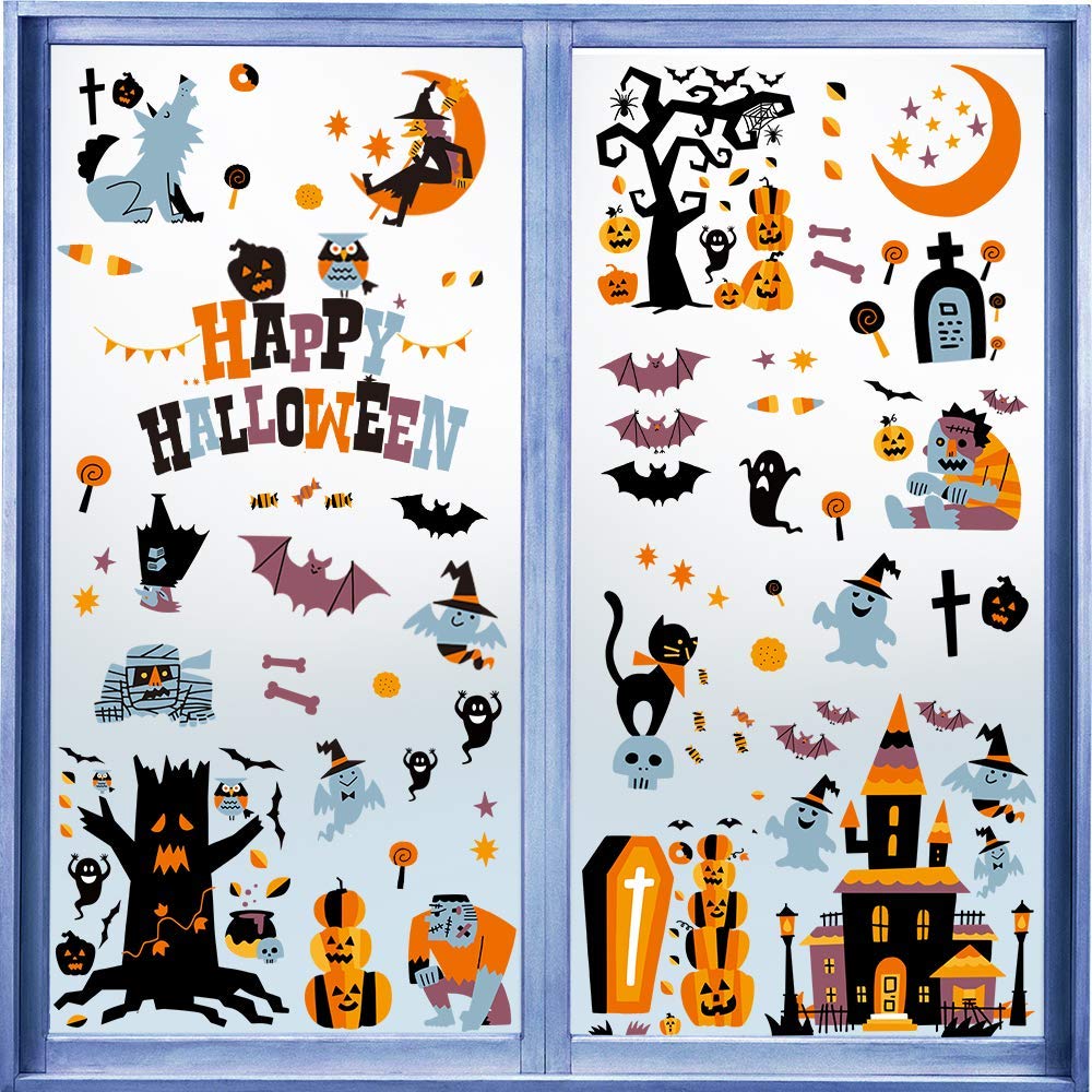 CCINEE Halloween Window Stickers