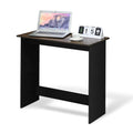FURINNO Simplistic Study Table, Columbia Walnut