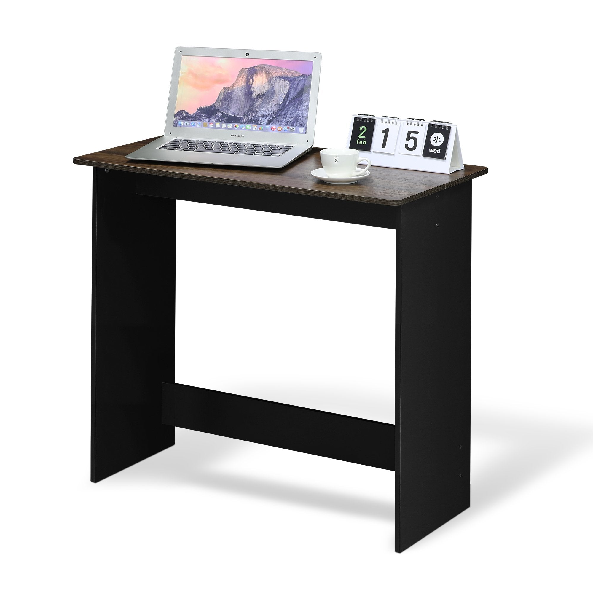 FURINNO Simplistic Study Table, Columbia Walnut