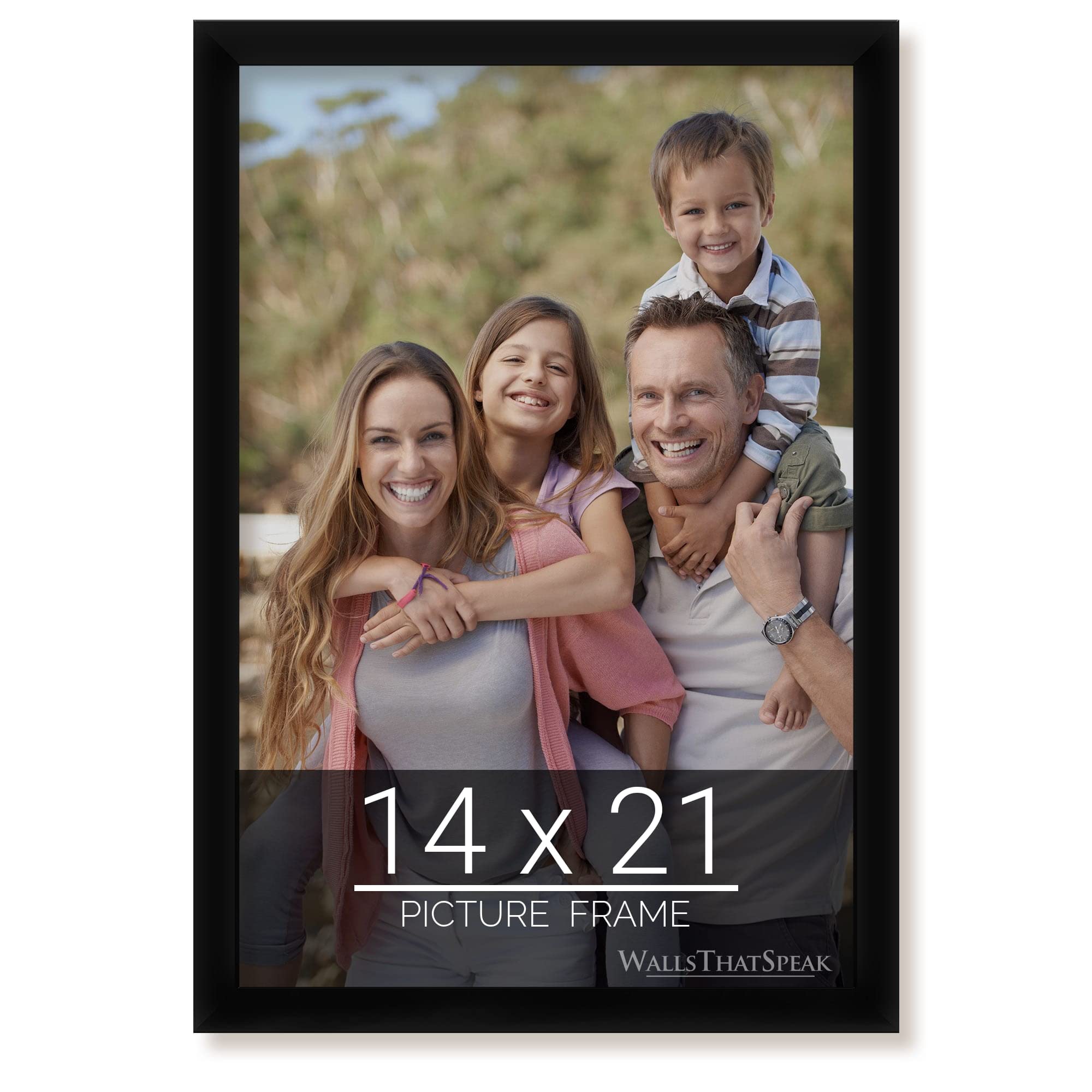 wallsthatspeak 14x21 Black Picture Frame for Puzzles Posters Photos or Artwork