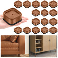 Shouwuhho 16 Pack Furniture Risers Adjustable Bed Risers Heavy Duty Lifts Height 1'', Square Stackable Bed Risers 1, 2 Or 3 Inch