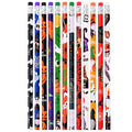 YYaaloa 12 Pcs Wooden Pencil with Eraser Halloween Colorful Pencils Novelty Fun School Supplies Holiday Gift Office School Stude