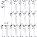 3 Inch Valance Clips Window Blind Clips Clear Plastic Valance Retainer Clips Hidden Valance Clips for Horizontal Blind Valance (