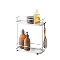 Yamazaki Home Tower Bath Rack - Bathroom Shower Storage Holder, Caddy Shelf Organizer - Small, 13 - Steel -