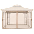 Mastercanopy Patio Gazebo Mosquito Netting Screen Walls Only (10X10, Beige)
