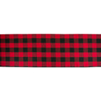 Dii Buffalo Check Collection, Classic Farmhouse Table Runner, 14X108, Red & Black