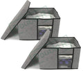 SHIBUI Foldable Fabric Storage Bins with Lid, Clear Window, and Handles  Durable & Stackable Storage Solution for Home and Offi