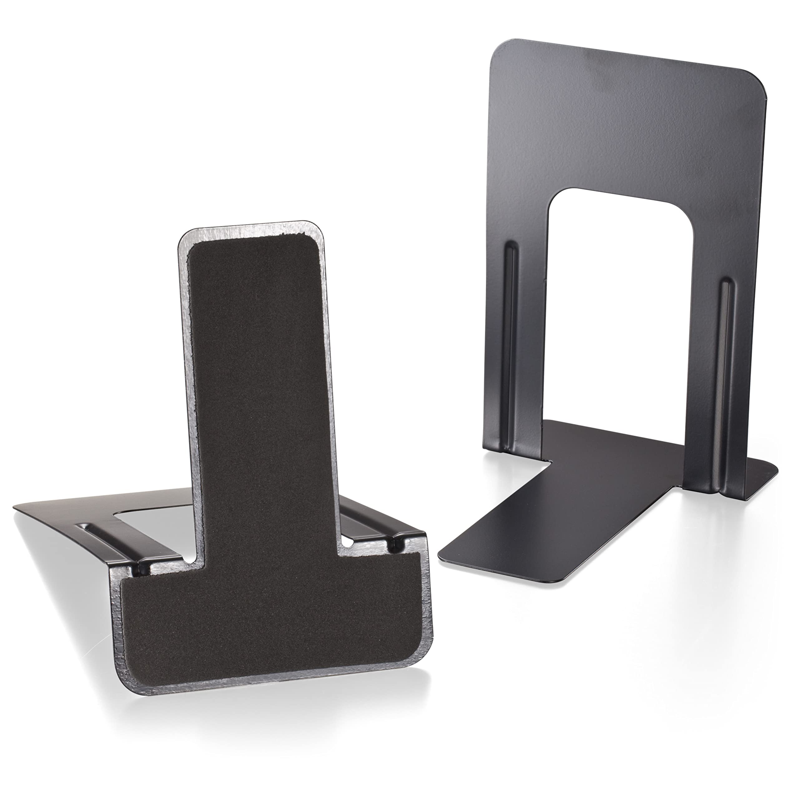 Officemate Non-Skid Bookends, 9   , Non-Skid Base, Chip Proof Enamel Coating (93051)