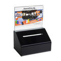 Sourceone.Org Acrylic Heavy Duty Donation/Ballot Box With Lock And Sign Holder