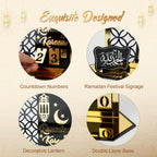 Ramadan Advent Countdown Calendar Acrylic: Ramadan Decorations For Home Eid Mubarak Table Decor, 30 Days Countdown Calendar 2024