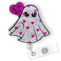 Valentine'S Day Be My Boo Ghost Badge Reel Holder Retractable | Nurse Gifts Cute Spooky Badge Reel With Alligator Clip & 24    D