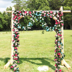 Miracliy 8 Pack 65 Ft Flower Garland Decorations Plastic Artificial Flowers For Wedding Decoration Photo Booth Backdrop