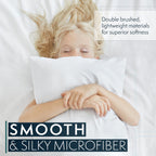 Hc Collection King Pillow Cases Set Of 2- Microfiber, Extra Soft Pillowcases - Easy Care & Machine Washable - Sage