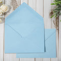 Whaline 50Pcs A7 Invitation Envelopes Set Baby Blue Greeting Card Envelopes V-Flap Envelopes Gift Card Sleeves For Mailing Envel