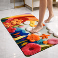 SITTELLA Rubber 1 Piece AntiSkid Water Soaking 3D Cloud Print Rectangular Bathroom Mat, Water Absorbent Mat (40x60cm) (Cloud Pr
