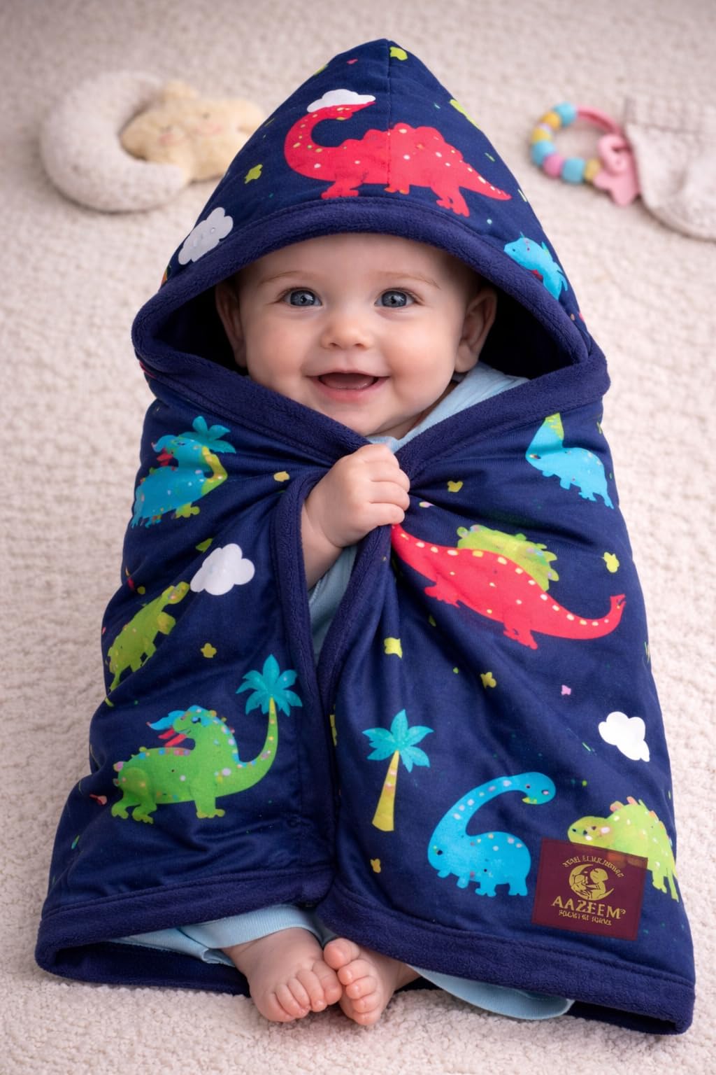 AAZEEM Baby Blankets for Unisex Boys Girls  Printed Velvet and Fleece Blankets | Lightweight AC Blanket |Ultra Soft & SkinFrie
