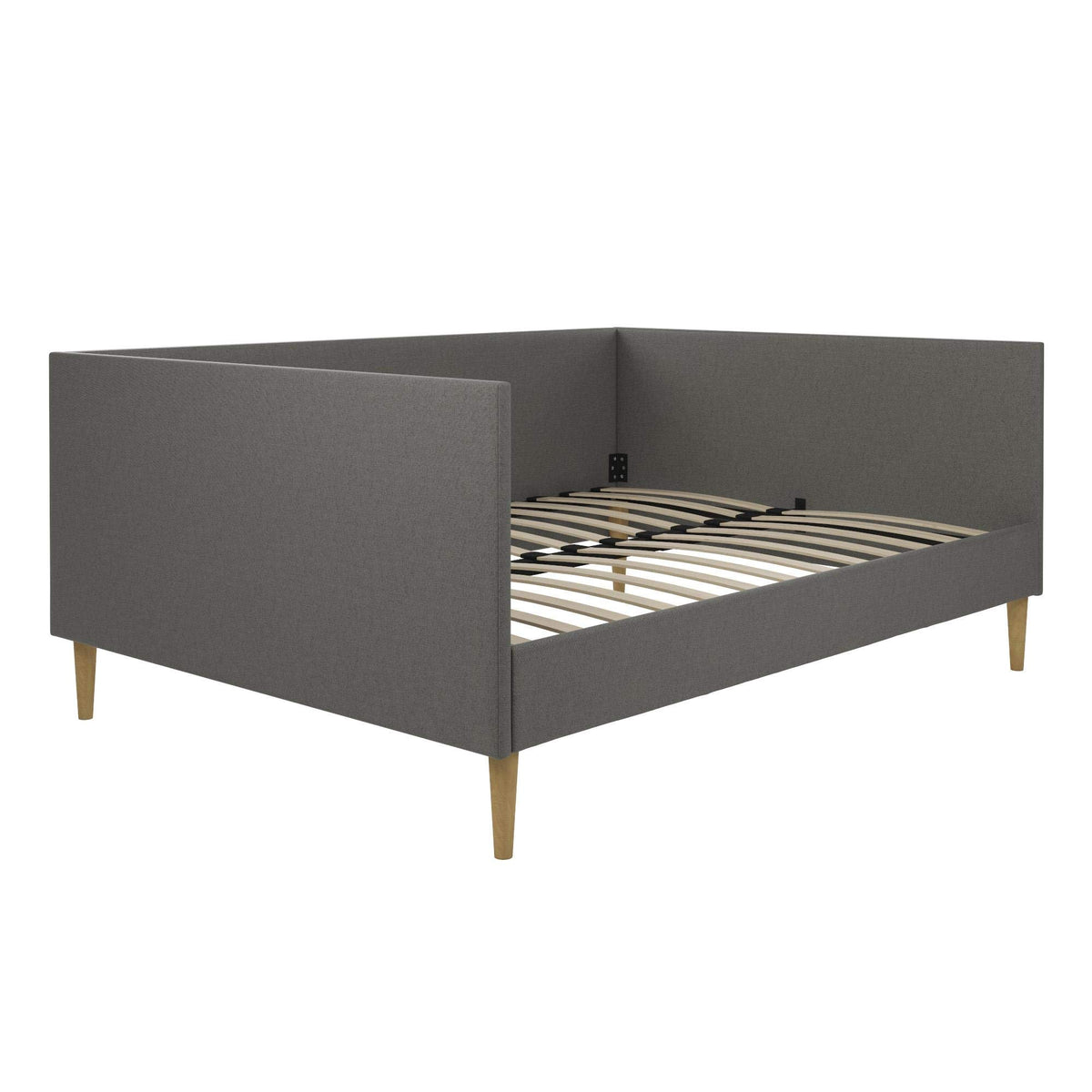 DHP Franklin Mid Century Upholstered Daybed, Queen Size, Grey Linen