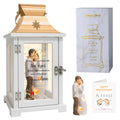 10th Wedding Anniversary Lantern, Best 10th Anniversary Wedding Gifts for Couple Parents Wife Husband Tin 10 Years of Marriage f