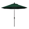 California Umbrella GSCUF908117-5446 9 Round Aluminum Pole Fiberglass Rib Market Patio Umbrella, 9-Foot, Forest Green