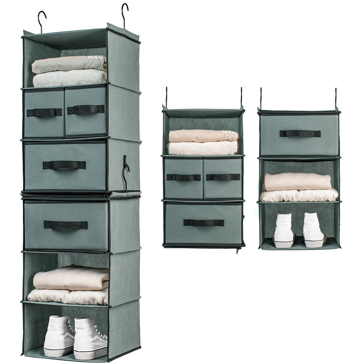 Smirly 6 Shelf Seperable Hanging Closet Organizer And Storage Shelves  Hanging Organizer For Closet, Hanging Shelves For Closet