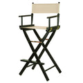 Casual Home 30 Directors Chair Black Frame-with Wheat Canvas, Bar Height