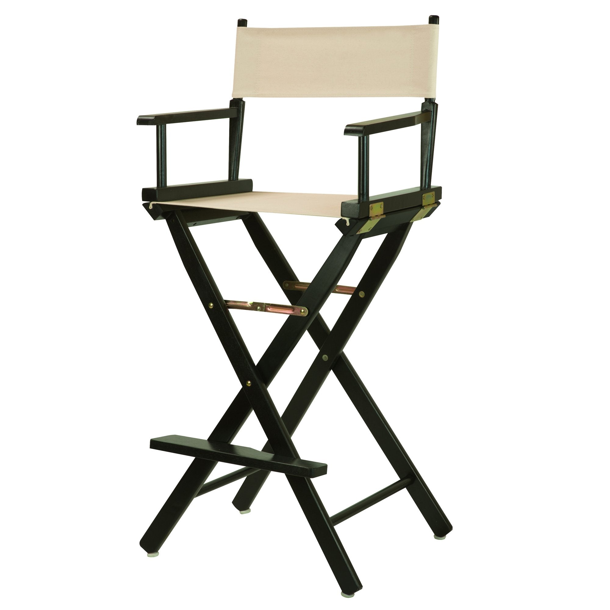 Casual Home 30 Directors Chair Black Frame-with Wheat Canvas, Bar Height