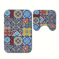 Calyrex Bathroom Rugs Sets 2 Piece Soft Absorbent Bath Mat for Bathroom Bath Rugs and UShaped Contour Toilet Rug NonSlip Bath 
