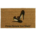 Rubber-Cal Welcome & Please Remove Your Shoes Decorative Welcome Mats, 18 x 30-Inch