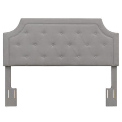 Steve Silver Co Alta Queen Headboard Bed Grey Fabric