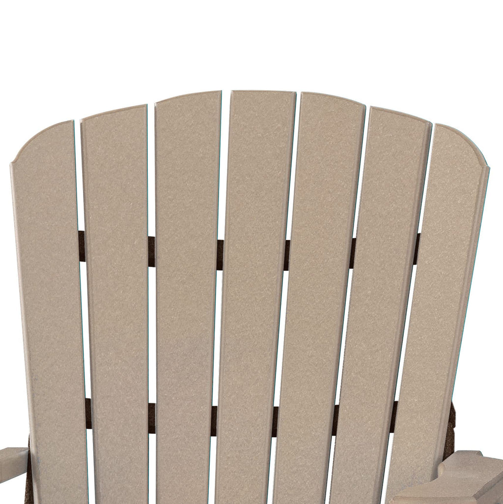 American Furniture Classics Balcony Height Table Double Glider, Weatherwood & Tudor Brown
