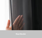 Pi Sheer Curtain 108 Inches Long 4 Panels,Light Window Drapery Soft Airy Voile With Rod Pocket For Living Room/Bedroom/Patio Door/Sliding Glass Door(W42Xl108,Black)