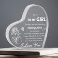 Valentine'S Day Ideas Gifts For Wife Girlfriend Acrylic Keepsake 3.9X3.9 Inch Couples Birthday Gift Engraved Sign Plaque Present