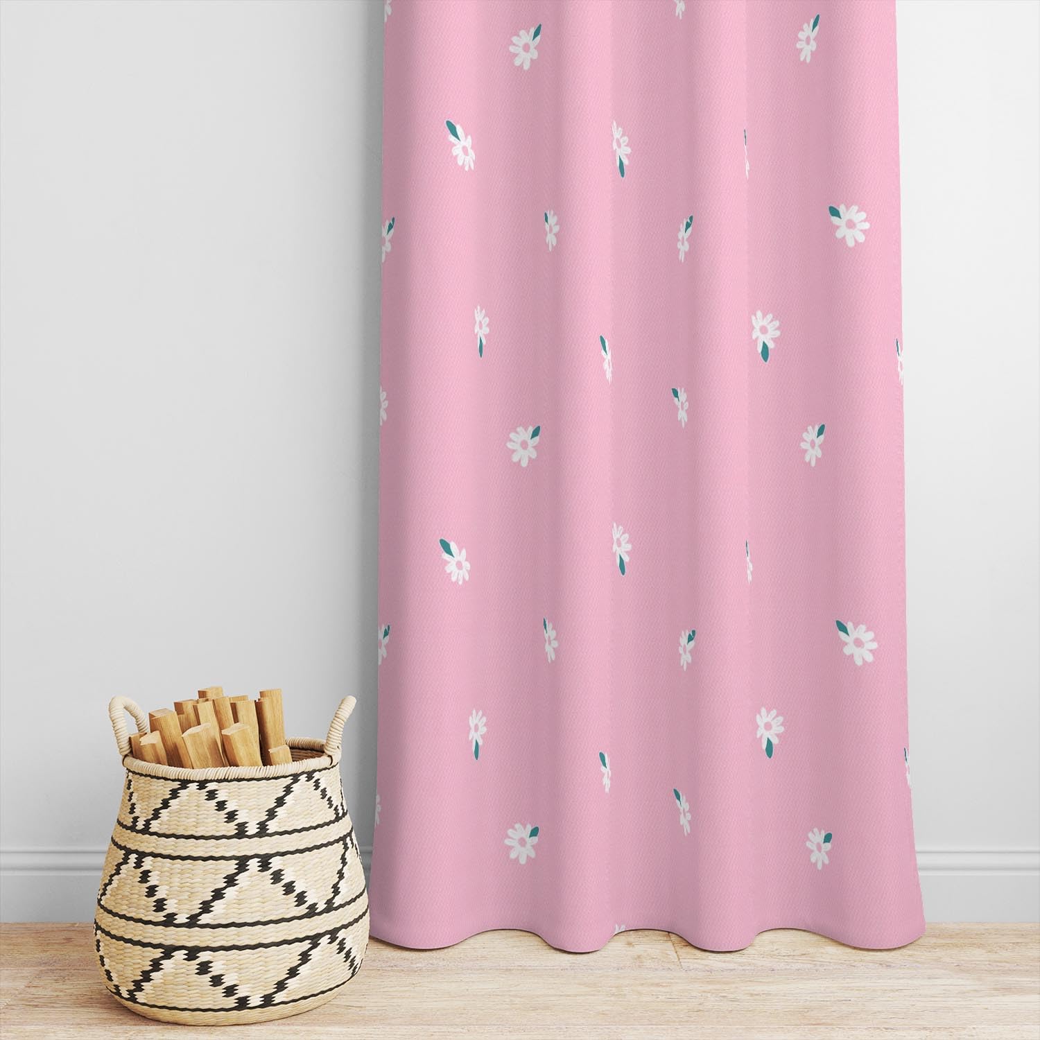 Decomizer Super Soft Brushed Microfiber Cotton Door Curtains,48X84(Inches) 7 Feet,Living Room,Grommet Curtain Panel,Pack Of 2 Pa