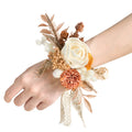 Lings Moment Boho Dried Wrist Corsage for Wedding(Set of 6), Rustic Prom Corsages Wristlet for Girls, Women, Mothers, Bridesmai