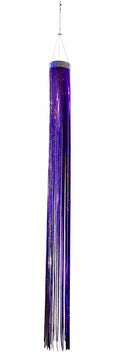 In the Breeze 9056 Purple Mylar Holographic Windsock