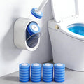 SOPAMI Disposable Toilet Brush and Holder Set with 16 Refills for Bathroom