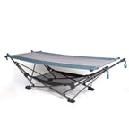 MacSports Collapsible Hammock with Removable Canopy, Steel Frame, Teal, Freestanding