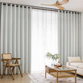 MOONVAN Windows Beige Blackout Curtains 84 inches Long 2 Panels Set Grommet Blackout Drapes Energy Saving Noise Reducing Thermal
