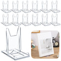 Memorywuu 12 Pack Acrylic Book Stand Adjustable Clear Book Stand For Display Tablet Holder Easel Stand Back To School Gift Stand